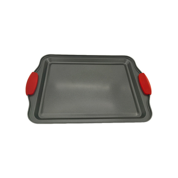Διασυνοριακό σε απόθεμα ταψί φούρνου από ανθρακούχο χάλυβα, οικιακό αντικολλητικό ορθογώνιο ταψί ψησίματος κέικ με λαβή, χονδρική πώληση εργαλείων ψησίματος