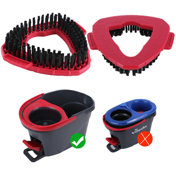 Kompatibilis a Vileda O-Cedar háromszög alakú forgó felmosófejjel és fertőtlenítő kefekészlettel, amely kompatibilis a háromszög alakú forgó felmosóval.