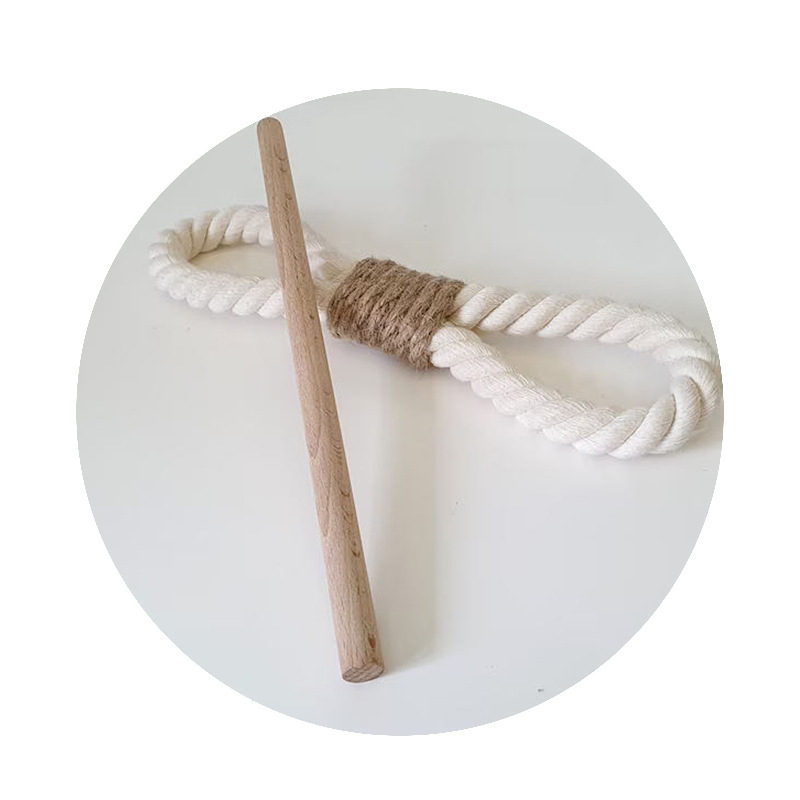 Tehase kohapealne täispuidust pulk paks puuvillane köis kanepiköis lihtne kardinaköis magamistuba elutuba dekoratiivne kardinapannal põhja