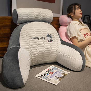 LaTeX voodipehmendus pehme kott vöötoe padi suur seljatugi diivanipadi voodi eemaldatav ja pestav mängimine mobiiltelefoni lugemine