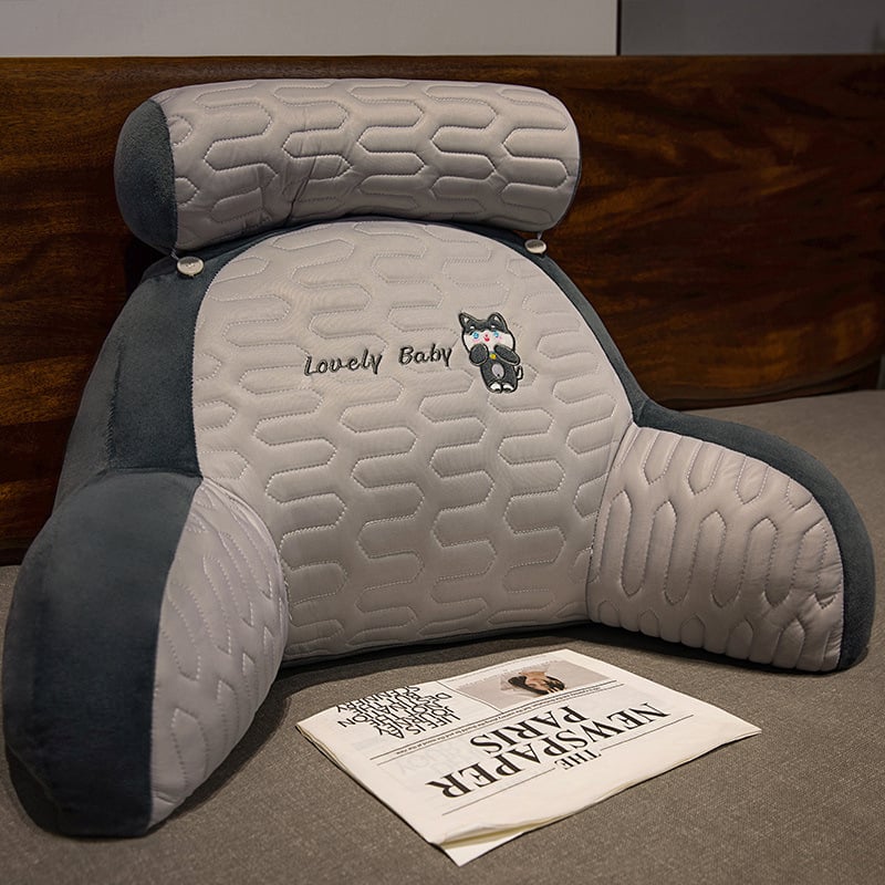 LaTeX voodipehmendus pehme kott vöötoe padi suur seljatugi diivanipadi voodi eemaldatav ja pestav mängimine mobiiltelefoni lugemine