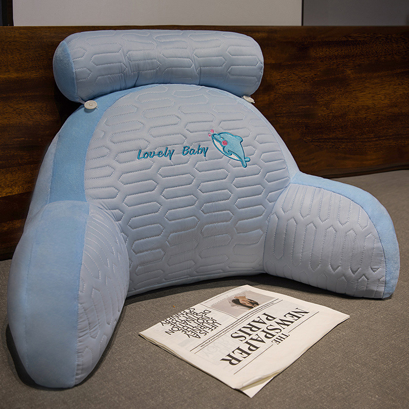 LaTeX voodipehmendus pehme kott vöötoe padi suur seljatugi diivanipadi voodi eemaldatav ja pestav mängimine mobiiltelefoni lugemine