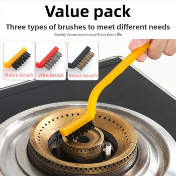 Σε απόθεμα βούρτσα καθαρισμού κουζίνας αερίου, είδη κουζίνας, εργαλεία καθαρισμού βούρτσας κουζίνας για ανεμιστήρες κουζίνας, συρμάτινη μικρή βούρτσα, κοστούμι