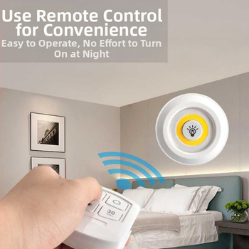 Juhtmevaba puldiga öölamp LED-loominguline minivalgusti majapidamiskapi valgusti üks lohistamine kolm avariivalgustit