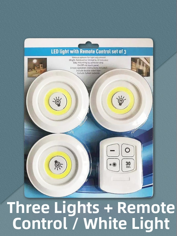 Juhtmevaba puldiga öölamp LED-loominguline minivalgusti majapidamiskapi valgusti üks lohistamine kolm avariivalgustit