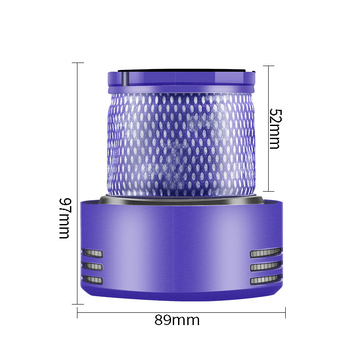 Piemērots Dyson putekļsūcēju piederumiem V6V7V8V10V11V11V12V15 DC38 priekšējā un aizmugurējā filtra elementa filtra sietam