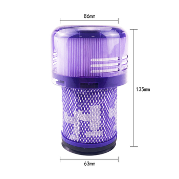 Piemērots Dyson putekļsūcēju piederumiem V6V7V8V10V11V11V12V15 DC38 priekšējā un aizmugurējā filtra elementa filtra sietam