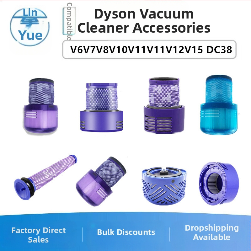 Dyson porszívó tartozékokhoz alkalmas: V6V7V8V10V11V11V12V15 DC38 első és hátsó szűrőbetét szűrőháló