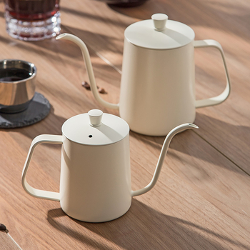 Nerūdijančio plieno kavos virimo aparatas, mini kavos virimo aparatas, juodas teflono plonas kavos virimo aparatas