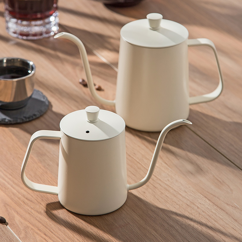 Nerūdijančio plieno kavos virimo aparatas, mini kavos virimo aparatas, juodas teflono plonas kavos virimo aparatas