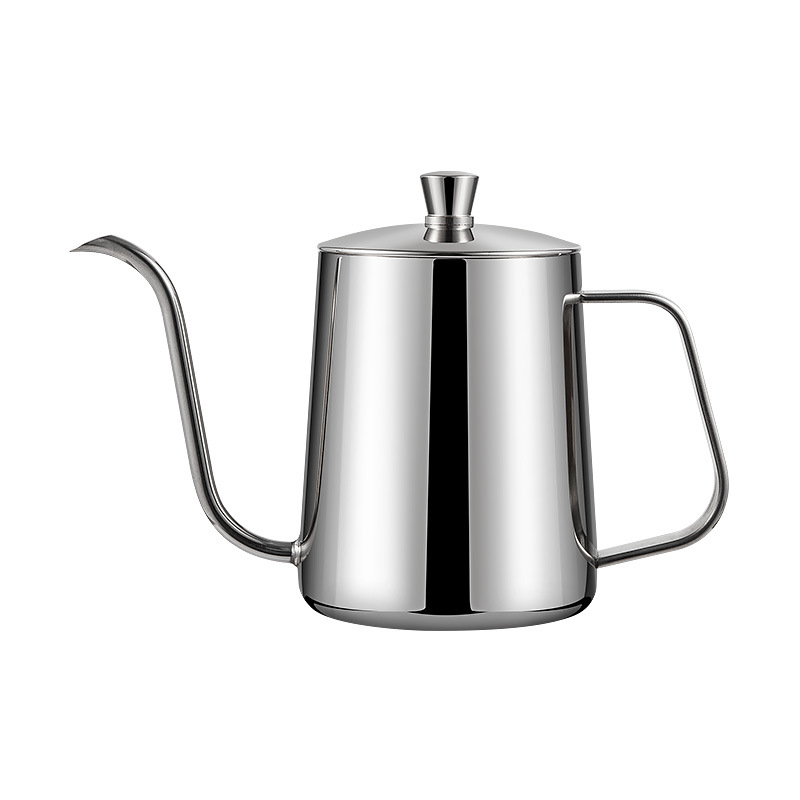 Nerūdijančio plieno kavos virimo aparatas, mini kavos virimo aparatas, juodas teflono plonas kavos virimo aparatas