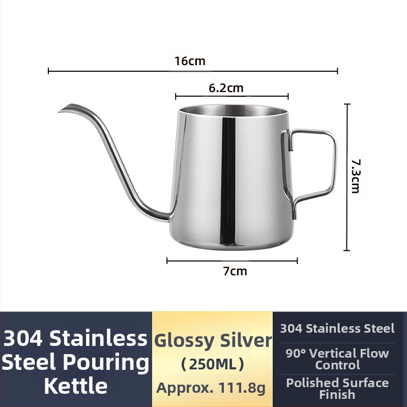 Nerūdijančio plieno kavos virimo aparatas, mini kavos virimo aparatas, juodas teflono plonas kavos virimo aparatas