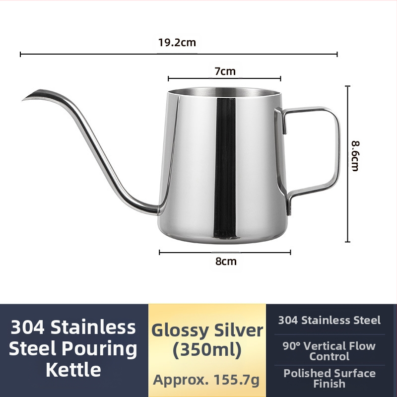 Nerūdijančio plieno kavos virimo aparatas, mini kavos virimo aparatas, juodas teflono plonas kavos virimo aparatas