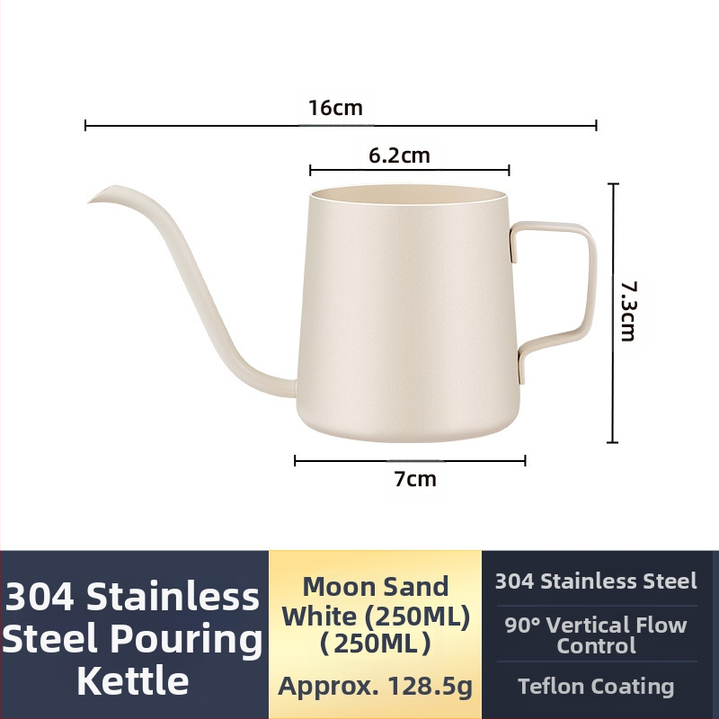 Nerūdijančio plieno kavos virimo aparatas, mini kavos virimo aparatas, juodas teflono plonas kavos virimo aparatas