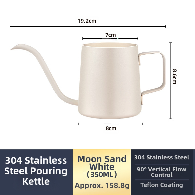 Nerūdijančio plieno kavos virimo aparatas, mini kavos virimo aparatas, juodas teflono plonas kavos virimo aparatas