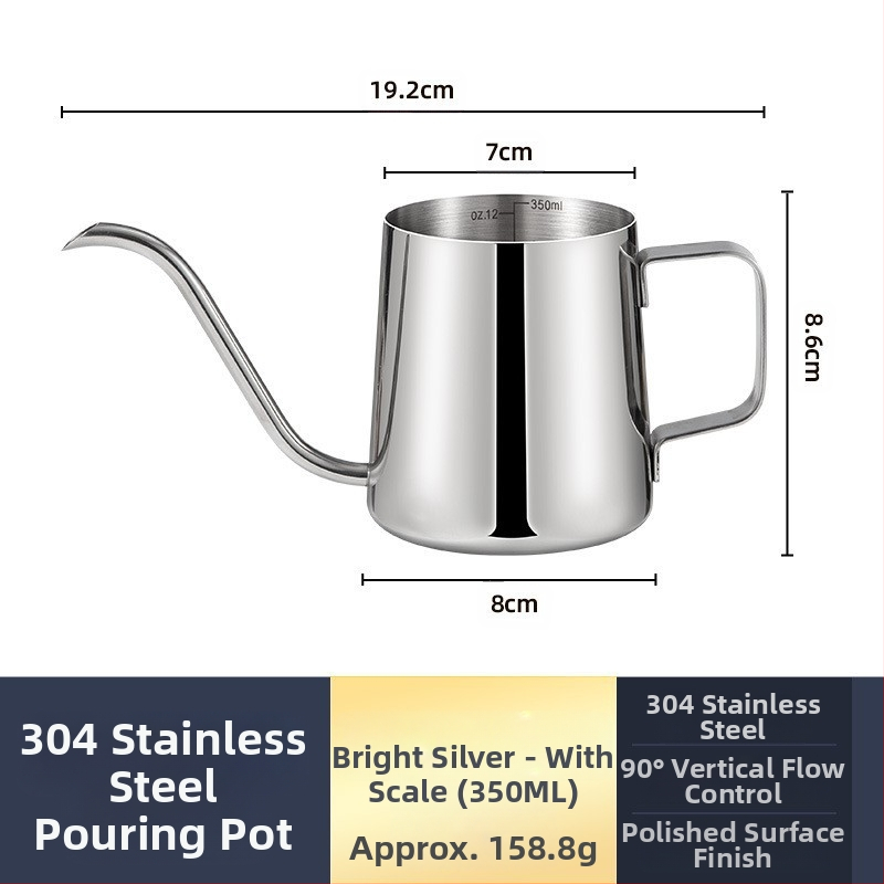 Nerūdijančio plieno kavos virimo aparatas, mini kavos virimo aparatas, juodas teflono plonas kavos virimo aparatas