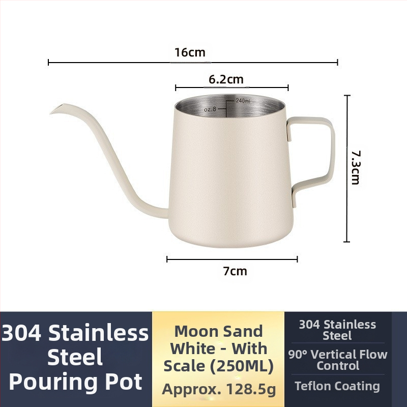 Nerūdijančio plieno kavos virimo aparatas, mini kavos virimo aparatas, juodas teflono plonas kavos virimo aparatas