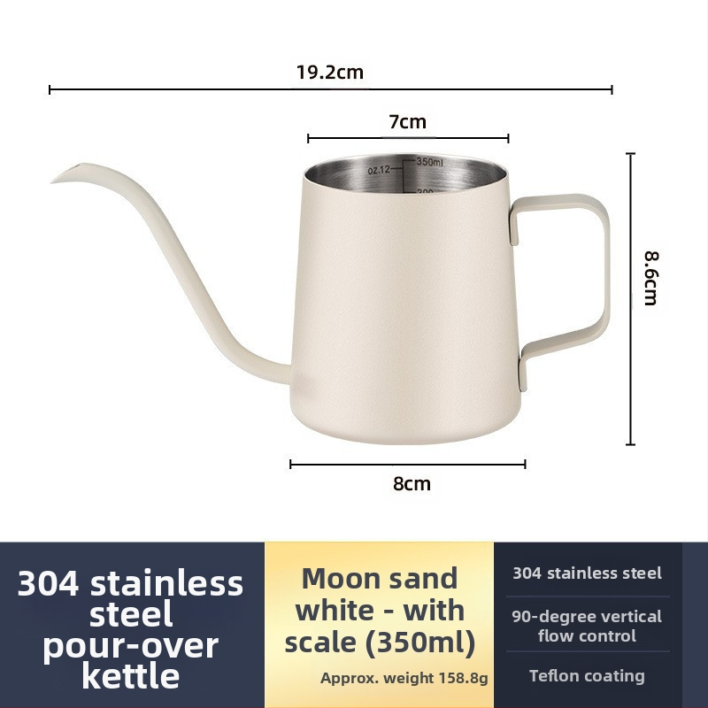 Nerūdijančio plieno kavos virimo aparatas, mini kavos virimo aparatas, juodas teflono plonas kavos virimo aparatas