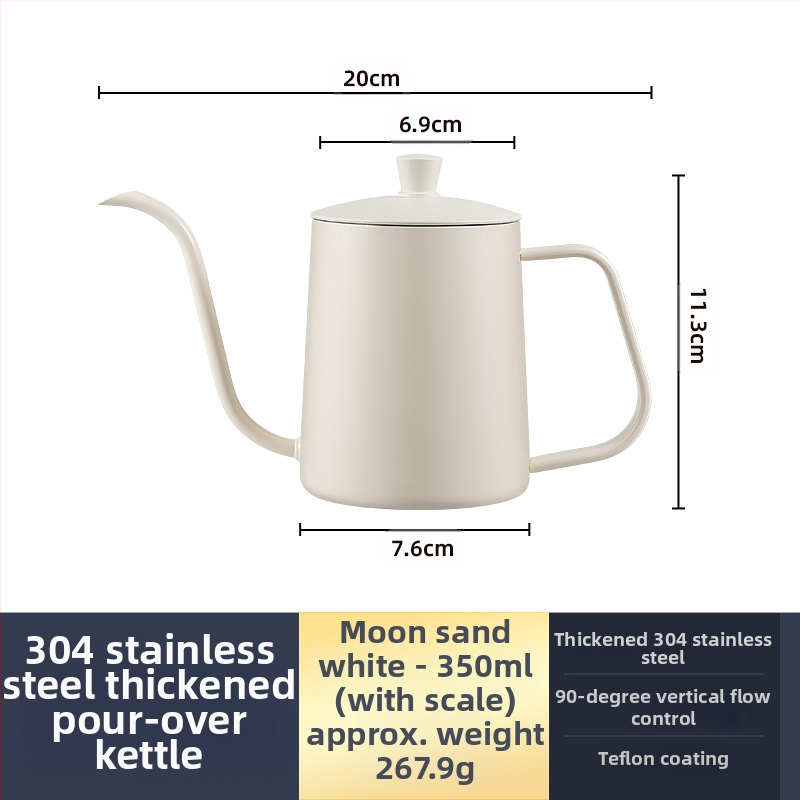 Nerūdijančio plieno kavos virimo aparatas, mini kavos virimo aparatas, juodas teflono plonas kavos virimo aparatas