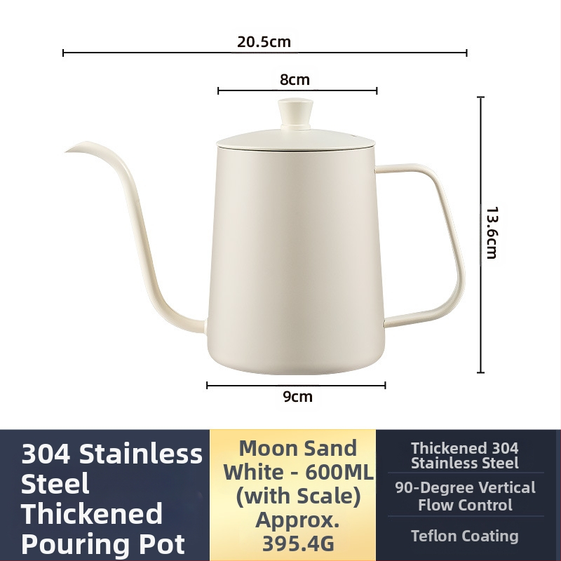 Nerūdijančio plieno kavos virimo aparatas, mini kavos virimo aparatas, juodas teflono plonas kavos virimo aparatas