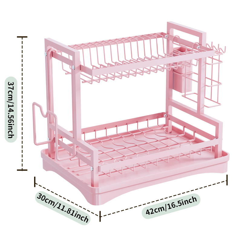 Virtuvės kriauklė, stalviršio džiovyklė, indų laikiklis, džiovinimo krepšelių laikiklis, spintelė, peilių ir šakučių laikiklis, stalo įrankiai, indų laikymo laikiklis