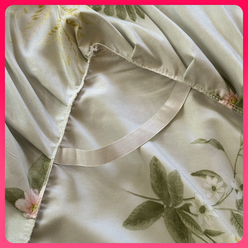 ✅ Нови 2024 г. Кувертюра за легло с пола, едно парче от чист памук, чаршафи с подгъв и чаршафи с пола за всички сезони