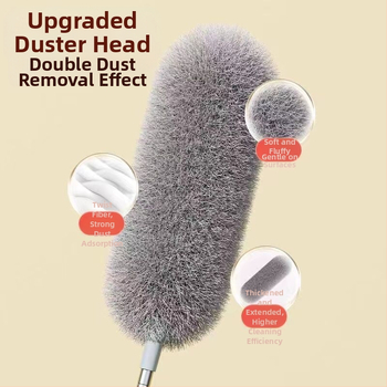 Ξεσκονόπανο με φτερά Καθαρισμός σκόνης Οικιακός ηλεκτροστατικός καθαρισμός σκόνης Ανασυρόμενος καθαρισμός κενού οροφής