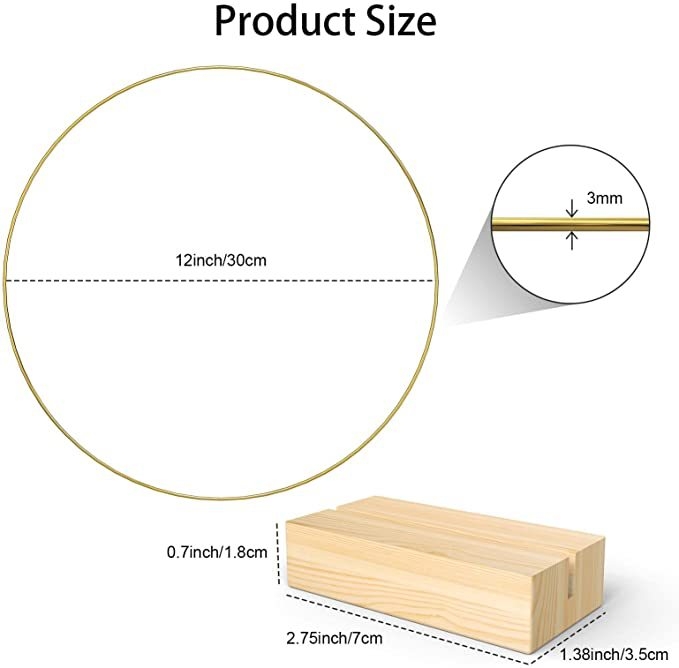 10 metalinių geležinių žiedų girlianda + 10 medinių pagrindų „Pasidaryk pats“ vestuvių stalo dekoracija girliandų amatai
