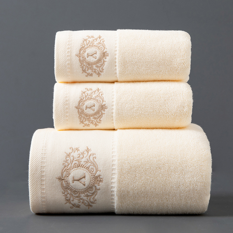 Medvilninis rankšluostis, vonios rankšluostis, trijų dalių dovanų rinkinys suaugusiesiems, sugeriantis, neprarandantis drėgmės, buitinis medvilninis rankšluostis.