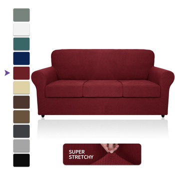 Didmeninė prekyba „Amazon“ vilnos sofos užvalkalu, visa apimančiu elastingu, sustorėjusiu, vientisos spalvos sofos pagalvėlės užvalkalu, „Four Seasons“ audiniu.