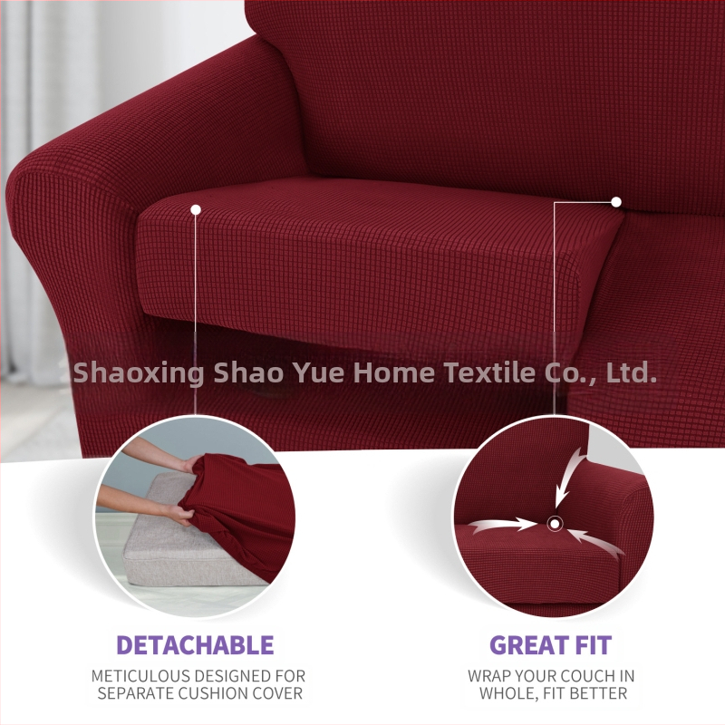 Търговия на едро Amazon Fleece Калъф за диван All-inclusive еластична удебелена едноцветна възглавница за диван Four Seasons платнена възглавница за диван