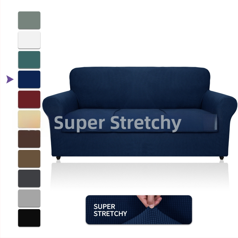 Didmeninė prekyba „Amazon“ vilnos sofos užvalkalu, visa apimančiu elastingu, sustorėjusiu, vientisos spalvos sofos pagalvėlės užvalkalu, „Four Seasons“ audiniu.