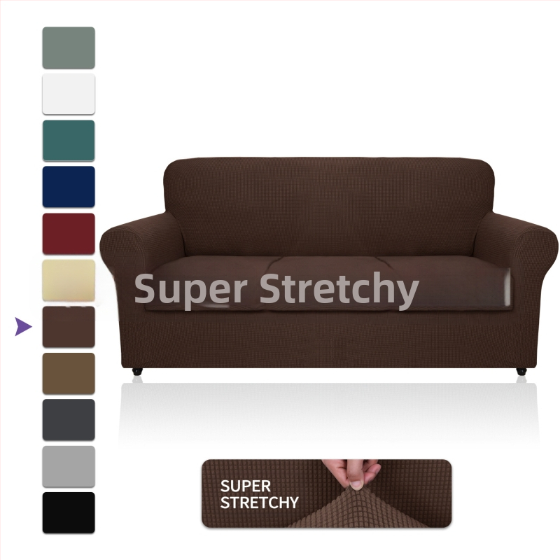 Didmeninė prekyba „Amazon“ vilnos sofos užvalkalu, visa apimančiu elastingu, sustorėjusiu, vientisos spalvos sofos pagalvėlės užvalkalu, „Four Seasons“ audiniu.