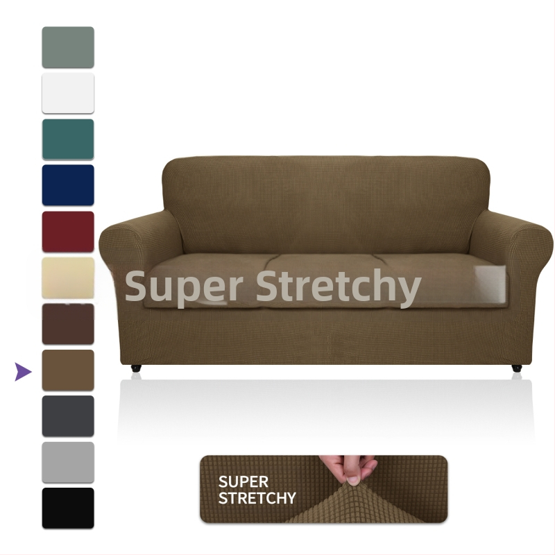 Didmeninė prekyba „Amazon“ vilnos sofos užvalkalu, visa apimančiu elastingu, sustorėjusiu, vientisos spalvos sofos pagalvėlės užvalkalu, „Four Seasons“ audiniu.