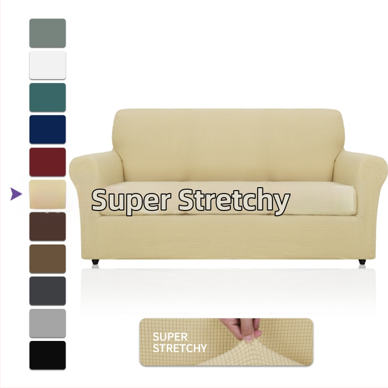 Didmeninė prekyba „Amazon“ vilnos sofos užvalkalu, visa apimančiu elastingu, sustorėjusiu, vientisos spalvos sofos pagalvėlės užvalkalu, „Four Seasons“ audiniu.