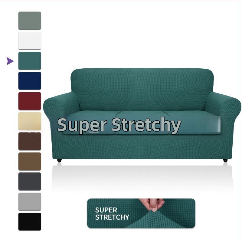 Didmeninė prekyba „Amazon“ vilnos sofos užvalkalu, visa apimančiu elastingu, sustorėjusiu, vientisos spalvos sofos pagalvėlės užvalkalu, „Four Seasons“ audiniu.