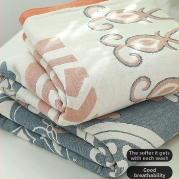 Tarpvalstybinė grynos medvilnės skalbta penkių sluoksnių sustorinta rankšluosčių antklodė iš medvilnės, keturių metų laikų rankšluosčių antklodė, vasarinė antklodė su oro kondicionieriumi