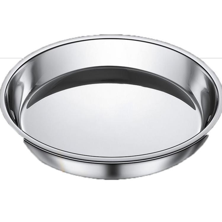 Πιάτο από ανοξείδωτο ατσάλι 316, επίπεδης βάσης, ρηχό πιάτο ατμού, στρογγυλό πιάτο σιδήρου, πυκνωμένο πιάτο