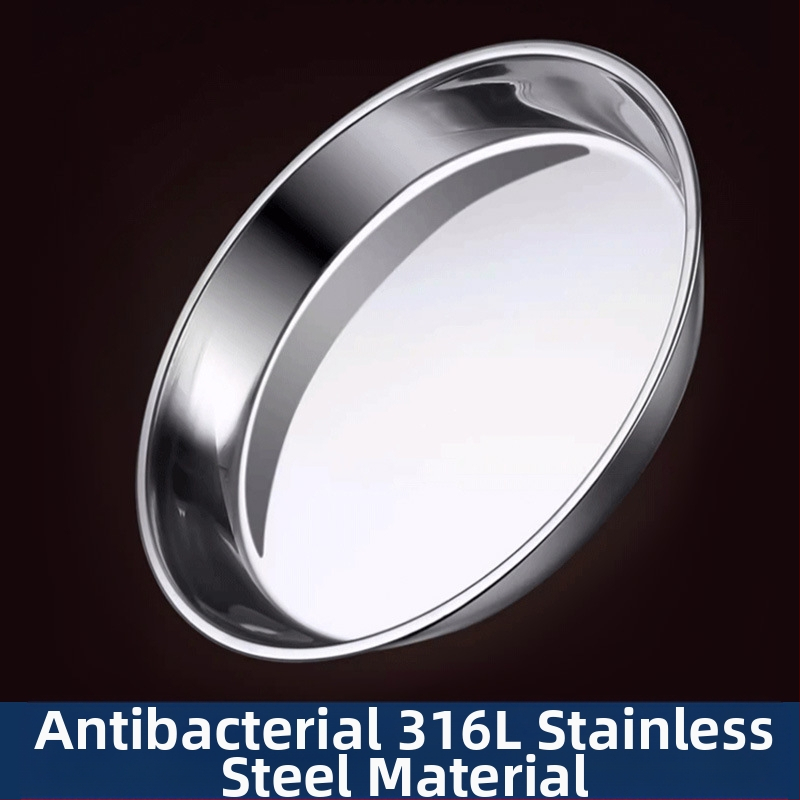 Πιάτο από ανοξείδωτο ατσάλι 316, επίπεδης βάσης, ρηχό πιάτο ατμού, στρογγυλό πιάτο σιδήρου, πυκνωμένο πιάτο