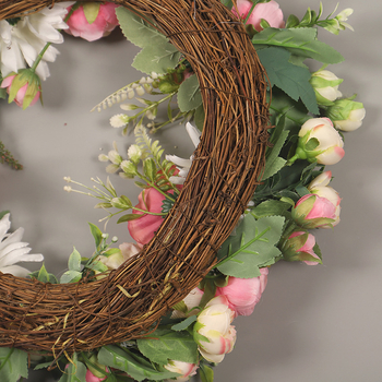 Hongyu pavasara un vasaras mākslīgā vītnes kāzu svētku dekorēšanas simulācija Peoniju tējas pumpuru vītne ārdurvju mājas durvju karājas pārrobežu