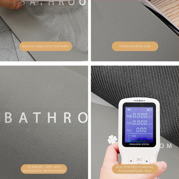 Išlenktas vonios kambario kilimėlis, neslystantis, stipriai sugeriantis kilimas, dušo kambarys, vėduoklės formos, pusapvalis, diatomų purvas, greitai džiūstantis pėdų kilimėlis