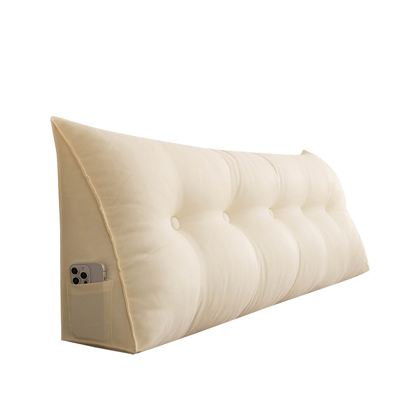 Dviejų spalvų kanapių lovos pagalvėlė, tatami atlošas, paprastas modernus miegamojo lovos pagalvėlė, minkštas krepšys, sofa, juosmens apsaugos pagalvėlė, lovos pagalvėlė