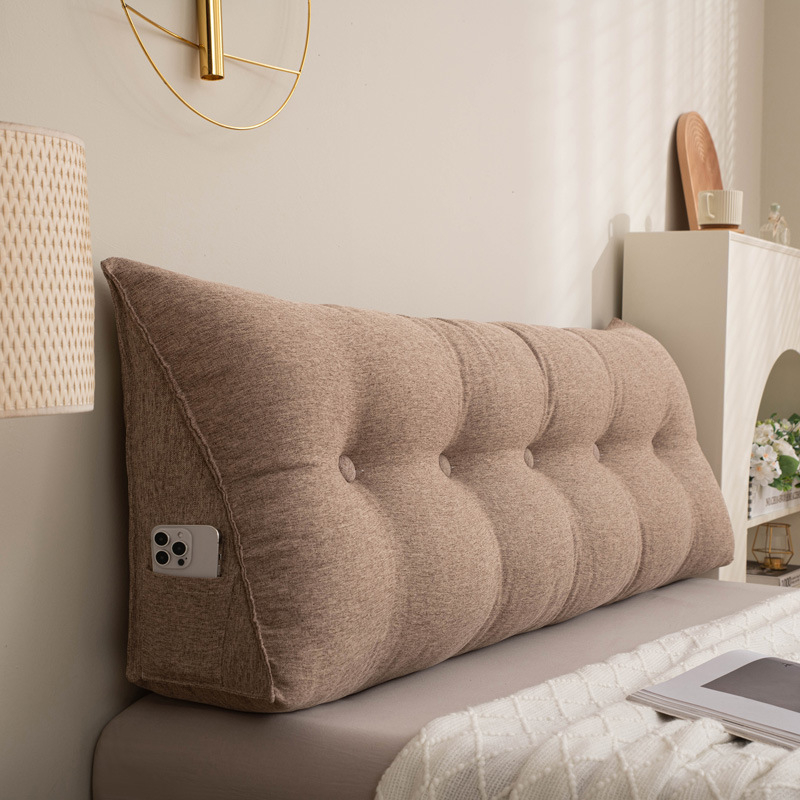 Dviejų spalvų kanapių lovos pagalvėlė, tatami atlošas, paprastas modernus miegamojo lovos pagalvėlė, minkštas krepšys, sofa, juosmens apsaugos pagalvėlė, lovos pagalvėlė