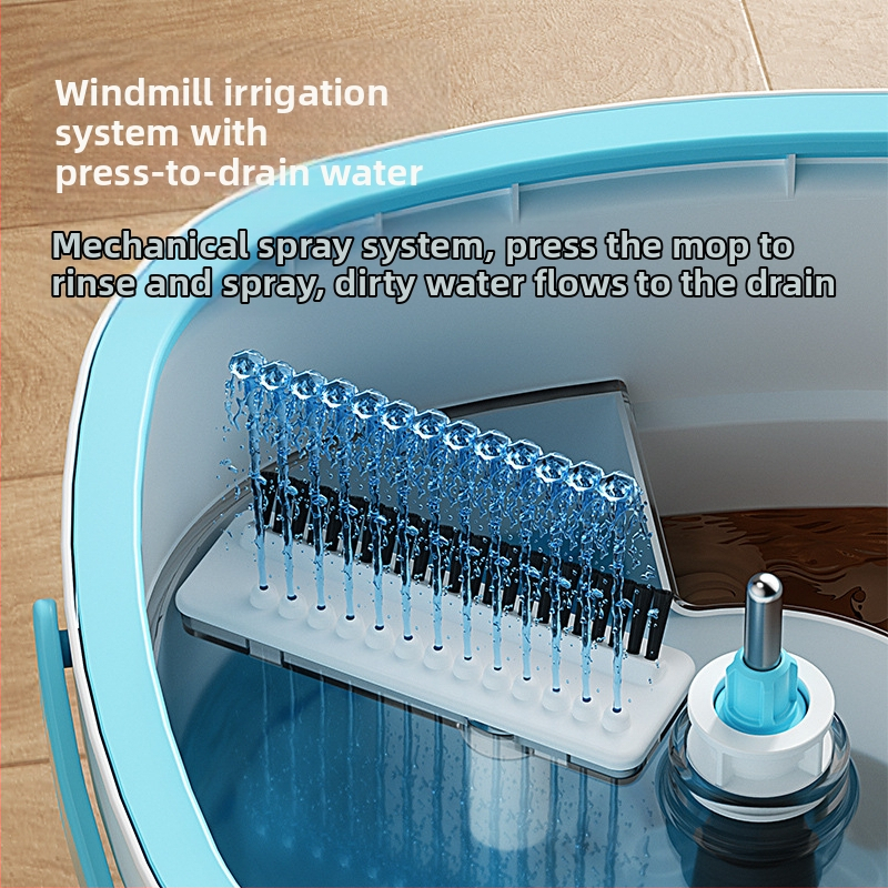 Ръчно миене без домакински почистващ моп за отделяне на мръсотия кофа мързелив трудоемък едро автоматичен дехидратиращ моп артефакт въртящ се моп