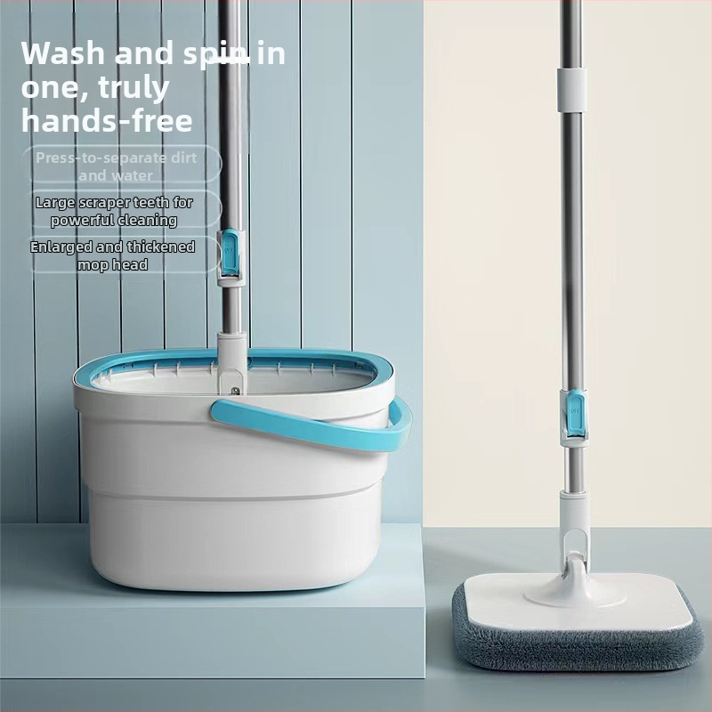 Rankomis neplaunamas buitinis švarus nešvarumų atskyrimo šluostės kibiras tingus darbo taupymas Didmeninė prekyba automatine dehidratacijos šluoste artefaktas besisukanti šluostė