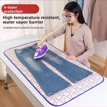 Buitinė lyginimo lenta Buitinė lyginimo lenta Šešių sluoksnių sustorinta šilumos izoliacija Vandeniui atspari sulankstoma nešiojama su lygintuvu pakabinama lyginimo mašina lyginimui