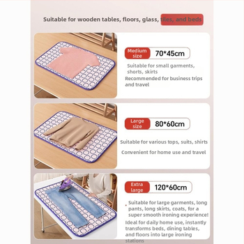 Buitinė lyginimo lenta Buitinė lyginimo lenta Šešių sluoksnių sustorinta šilumos izoliacija Vandeniui atspari sulankstoma nešiojama su lygintuvu pakabinama lyginimo mašina lyginimui