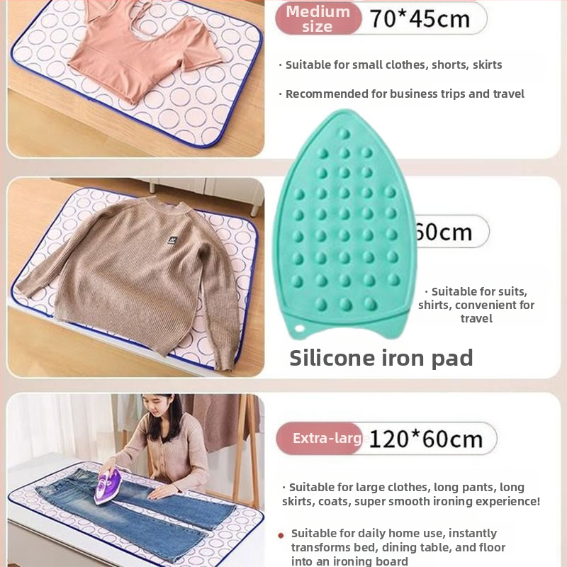 Buitinė lyginimo lenta Buitinė lyginimo lenta Šešių sluoksnių sustorinta šilumos izoliacija Vandeniui atspari sulankstoma nešiojama su lygintuvu pakabinama lyginimo mašina lyginimui