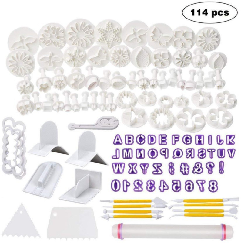 Uus 27 114-osaline koogivormide küpsetuskomplekt vedruga stantsvormi küpsiselõike plasttööriistad
