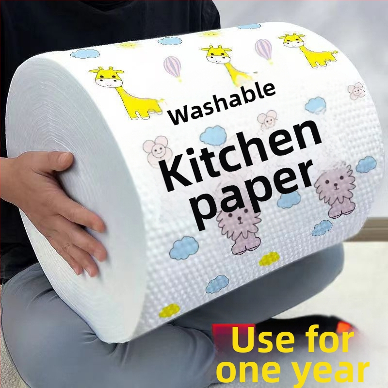 Мързелив парцал на едро, водоабсорбираща удебелена кухненска хартия, мокра и суха, незалепваща, масло за еднократна употреба, мързелив парцал на едро